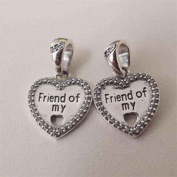 pandora heart split friend of my heart pendant charm