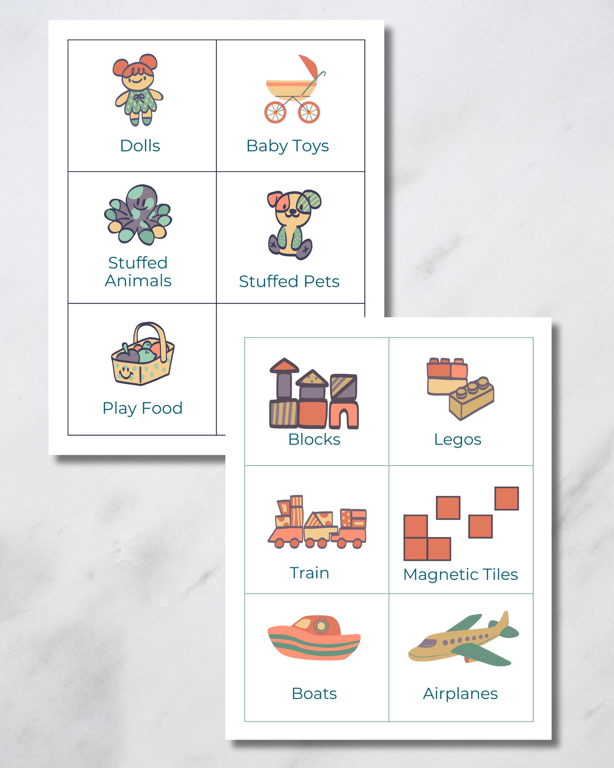Toy Bin Label Printable Playroom Label Classroom Toy Label Editable ...
