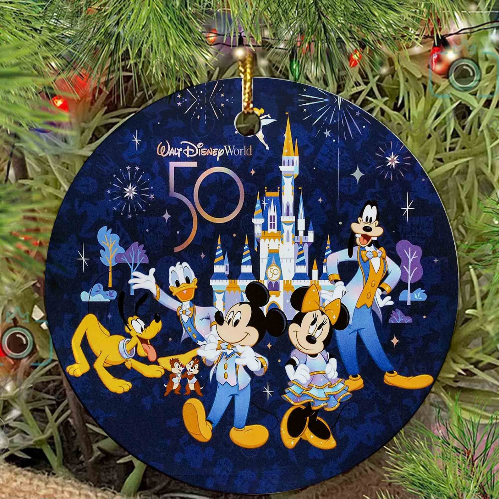 Disney 50th Ornament Walt Disney World 50th Anniversary Etsy