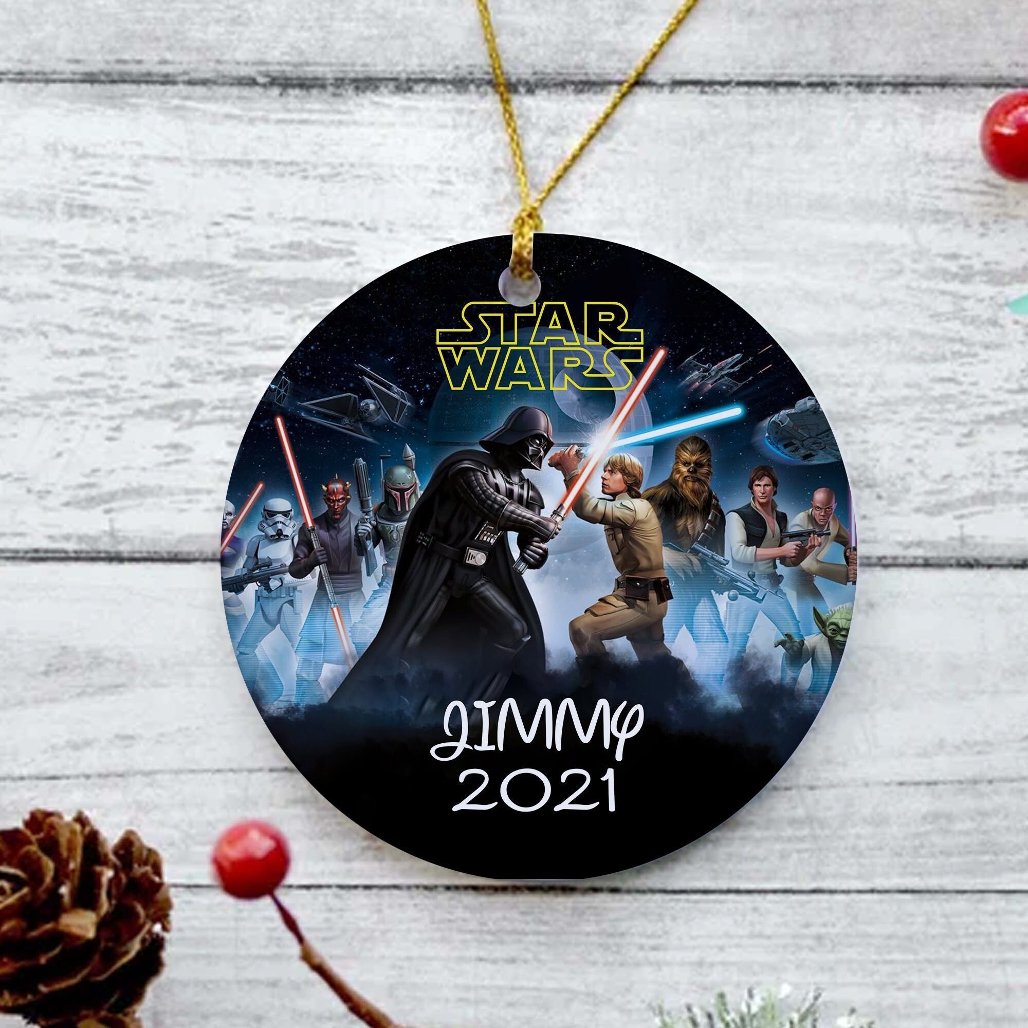 Discover Personalized Star Wars Christmas Ornament, Star Wars Ornament