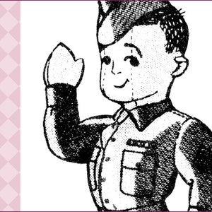NVL My WWII Soldier Doll toy pattern in PDF