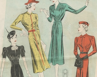 Du Barry Fashion Prevue September 1938 pattern booklet in PDF