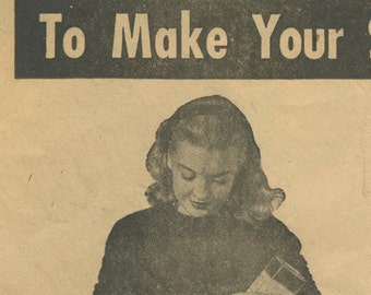 1940s Woman's Day shows you how to make your own bags in PDF