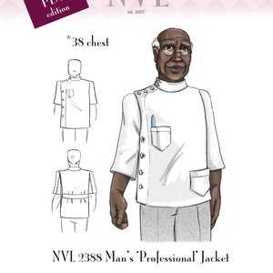 NVL 38 chest 1940s Man's Professional Jacket pattern in PDF 2388 image 1