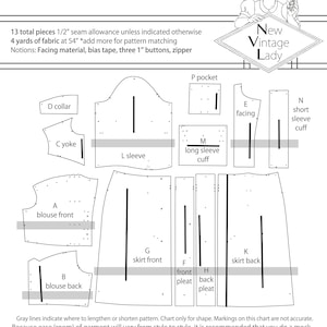 The Leigh-ann 1930s Day Dress in PDF 40-42-44 Bust - Etsy
