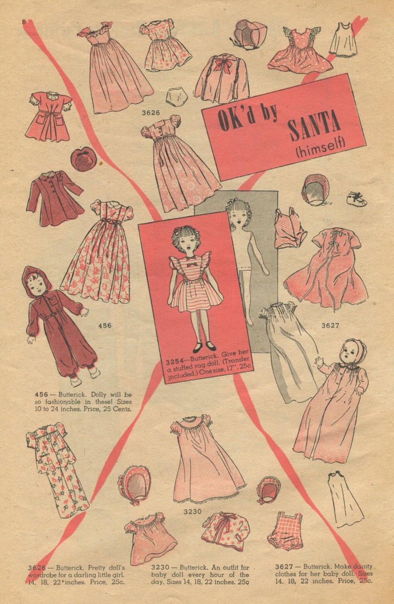 Butterick Fashion News December 1945 pattern booklet in PDF image 3