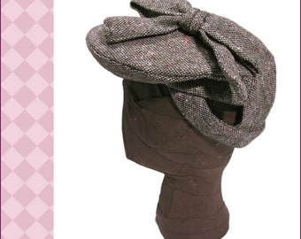 NVL 1940s Three Hour  Beret pattern in PDF 23" head