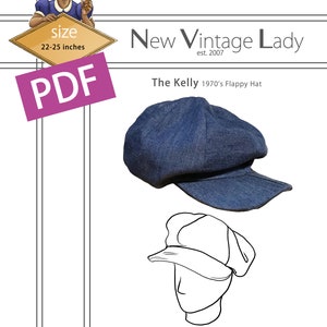 NVL 1970s the Kelly Floppy Hat Pattern PDF - Etsy