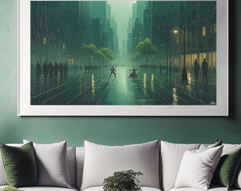 Matrix Minimalistisches Poster - Digital Download | Neo vs Smith Wandkunst | Sci-Fi Film Druck