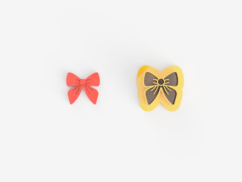 Bow Tie Earring Clay Cutter STL
