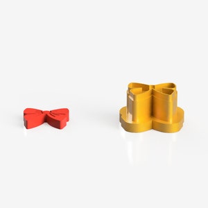 Christmas Bow Polymer Clay Mold Bow stl
