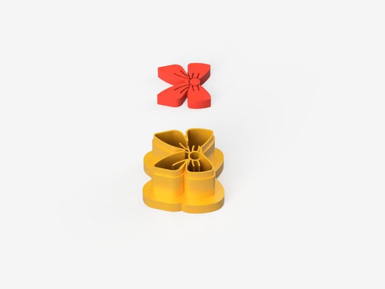 Earring Bow Clay Cutter STL