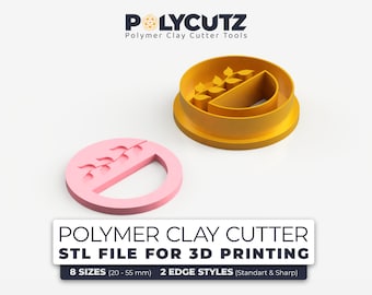Floral Earring Polymer Cutter STL File Floral Macrame Earring Polymer Clay Cutter STL Flower Earring Polymer Clay Cutter STL File Floral