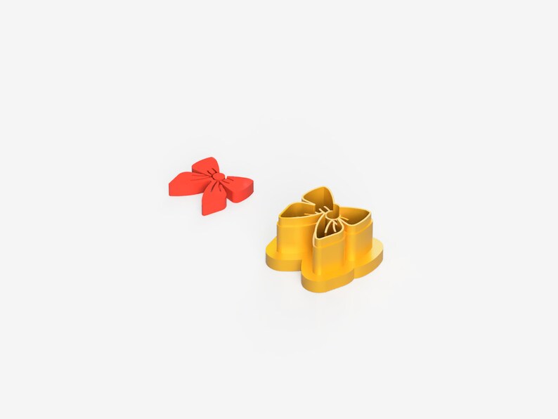 Bow Tie Earring Clay Cutter STL