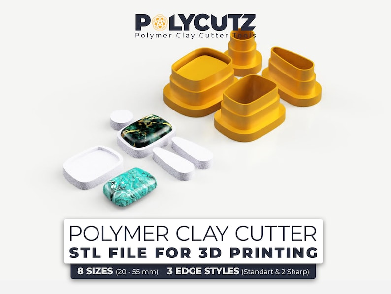 Outline Earring Polymer Clay Cutters STL File