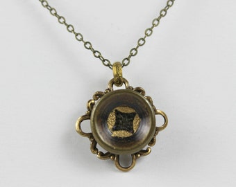 Antique Victorian Perfume Button Necklace