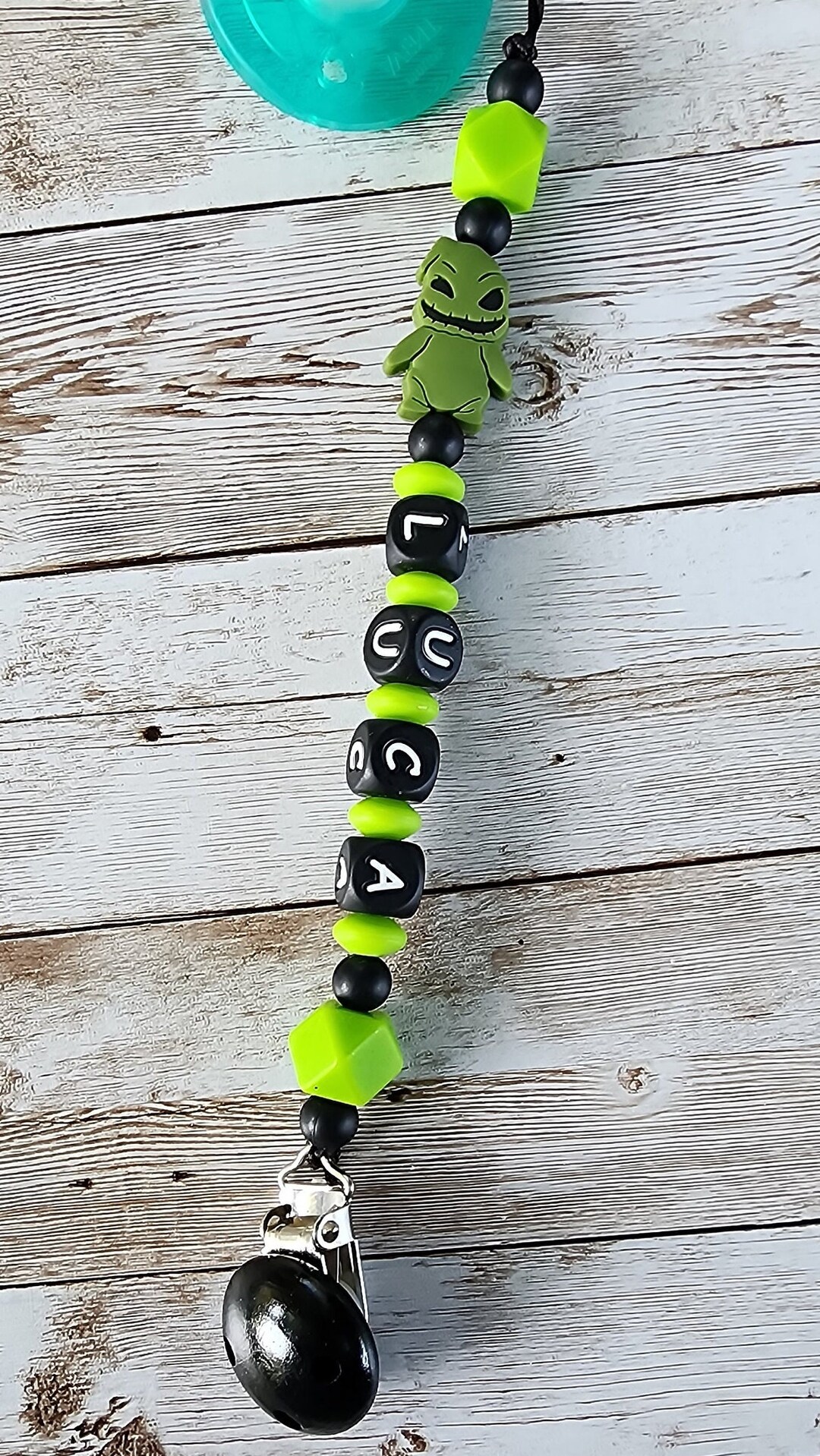 Personalized Pacifier Clip Holder Pacifier Clip Oogie Boogie Pacifier