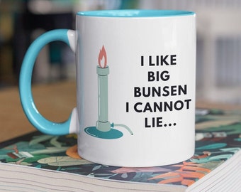 Funny Science Mug, Bunsen Burner Mug, Gift for lecturers, Chemistry Mug, Gift for scientists, gift for students, science lab gift