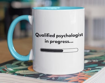 Taza de Psicólogo en Progreso / Taza de Ciencias, Regalo para psicólogos, taza de psicología, regalo para profesores, regalo para estudiantes
