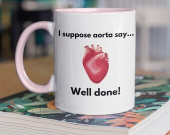 Funny Science Congratulations Mug, Cardiology Mug, Gift for doctors, Gift for Biologists, Gift for scientists, Congratulations mug