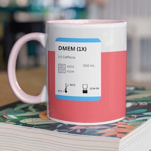 Funny Science Mug, DMEM Media Lab Mug, Gift for lecturers, Cell Culture Mug, Gift for scientists, gift for students