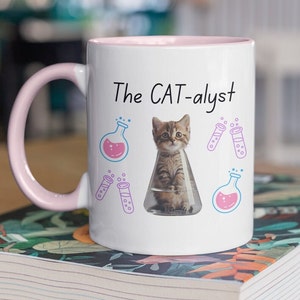 Funny Chemistry Pun Cat Mug | Chemistry Pun Mug, Gift for Science Lovers, Gifts for Students, Gifts for Scientists, Gift for Researchers