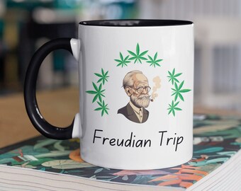 Funny Psychology Mug, Freudian Trip Mug, Gift for psychologists, psychology mug, gift for students, sigmund freud, gift for graduation