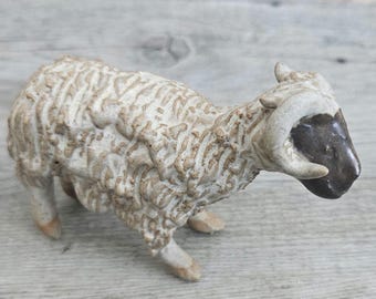 かわいいヴィンテージ陶器の羊/雄羊の置物、手作り南米？民芸品 - Etsy
