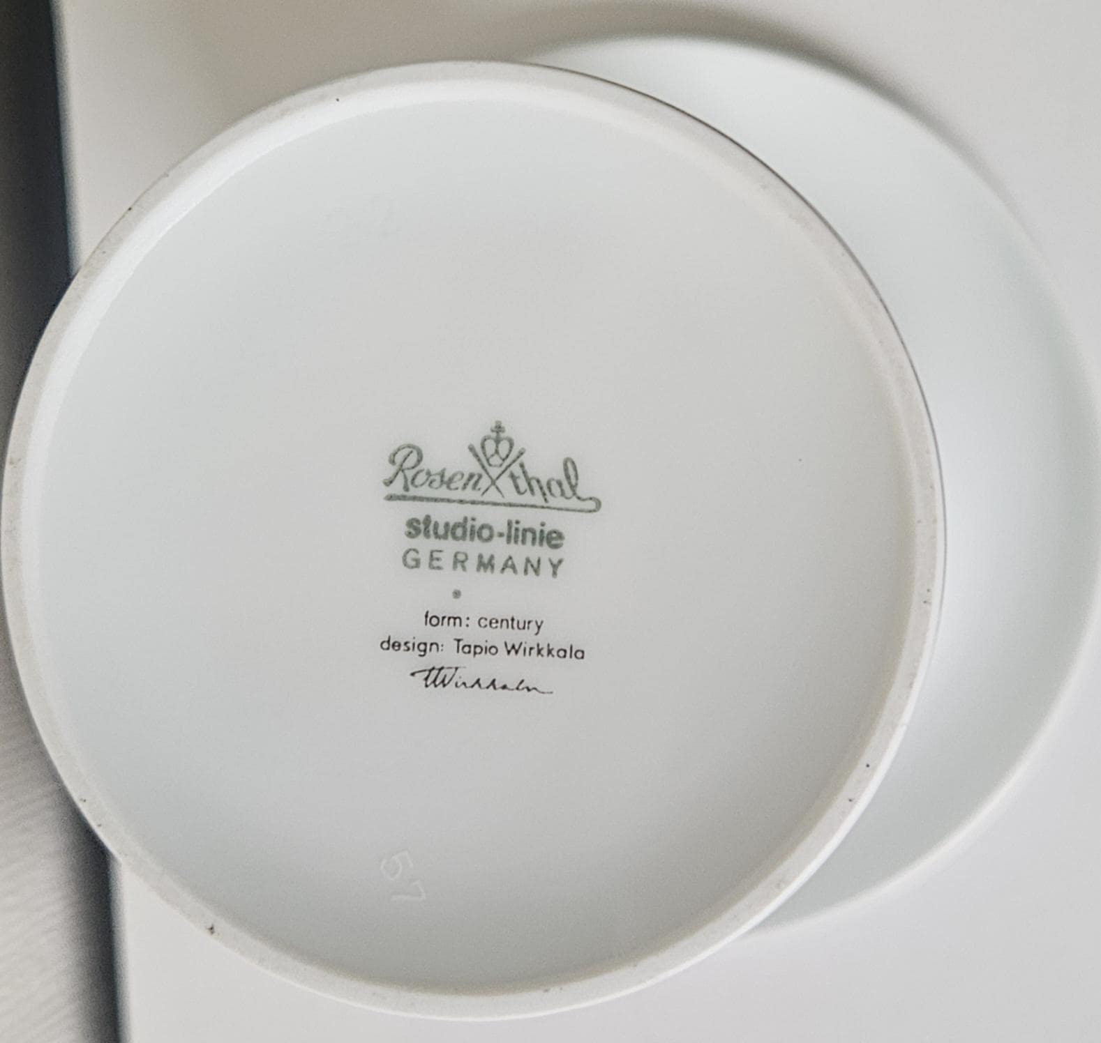 ヴィンテージのローゼンタール スタジオラインの花瓶：タピオ