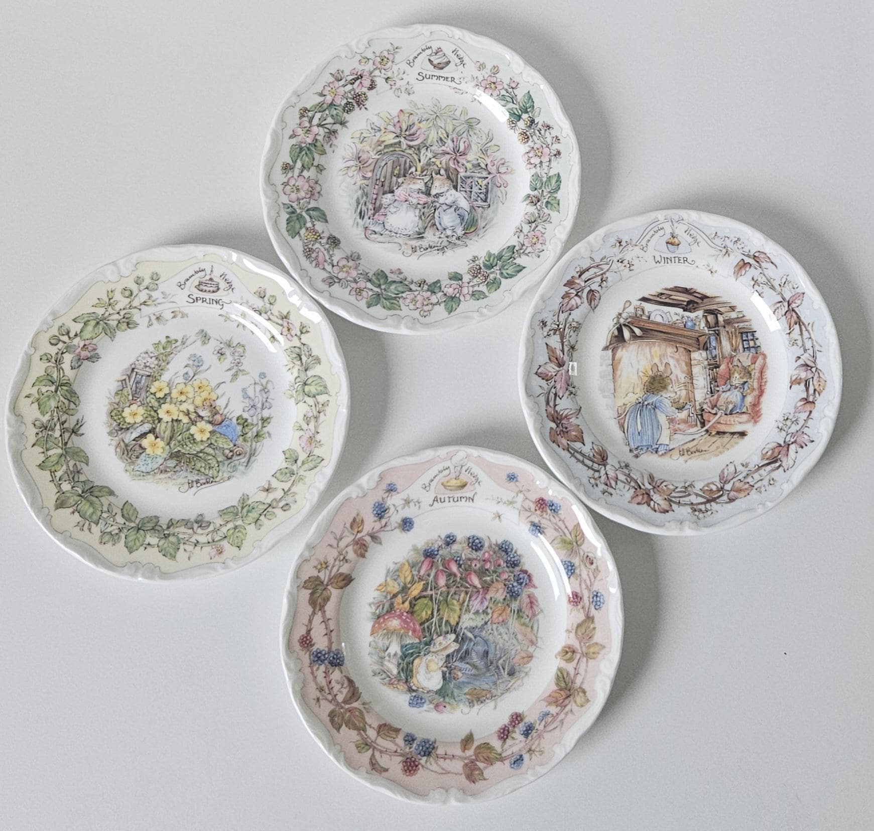   Brambly Hedge プレート4枚セット Brambly Hedge Plate - Etsy