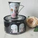 Art Deco Lady Mug in Tin - Clinton Cards England - Etsy