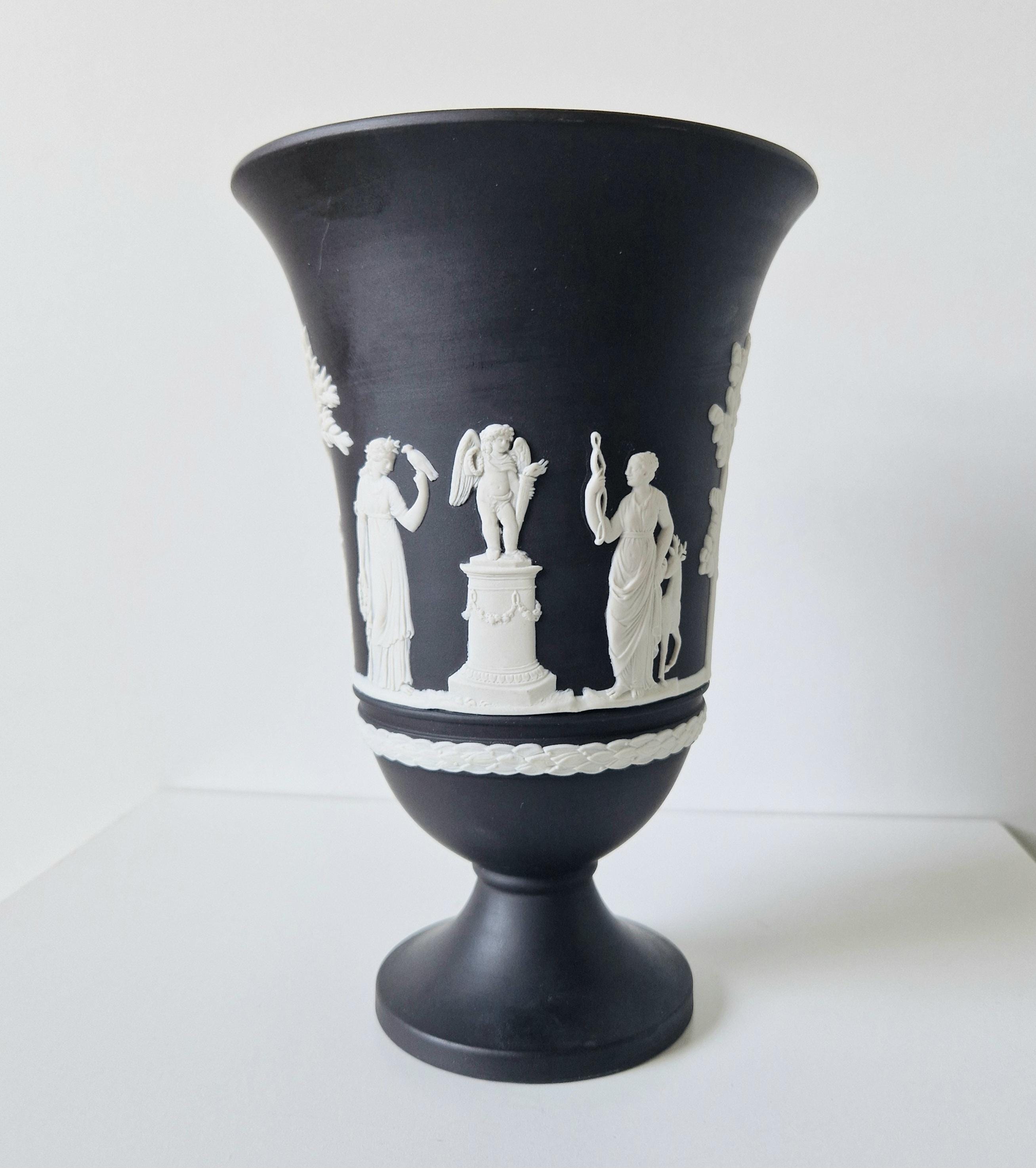 ヴィンテージ 希少 ウェッジウッド ブラックバサルト ジャスパーウェア