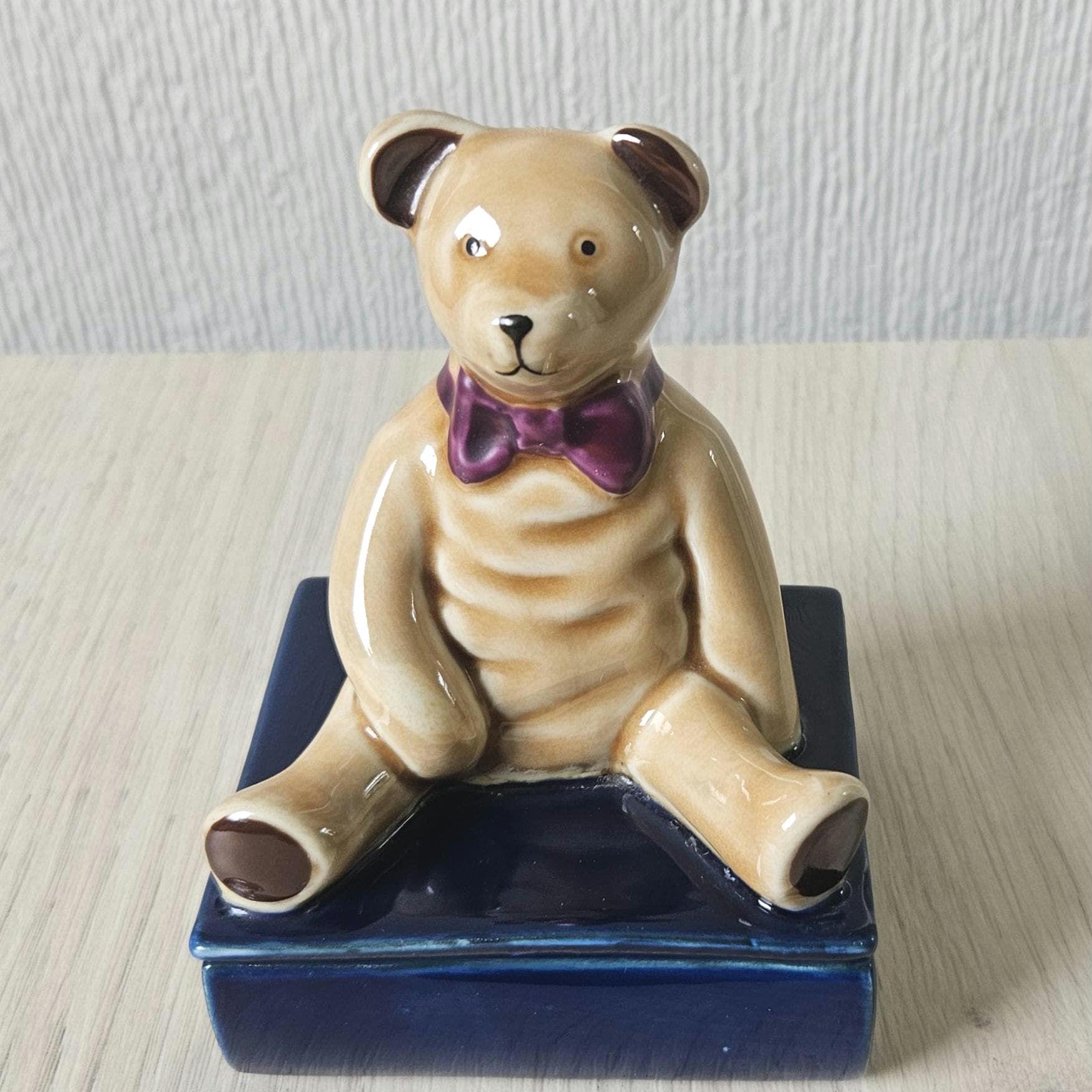 Vintage teddy bear porcelain figurines - Etsy 日本