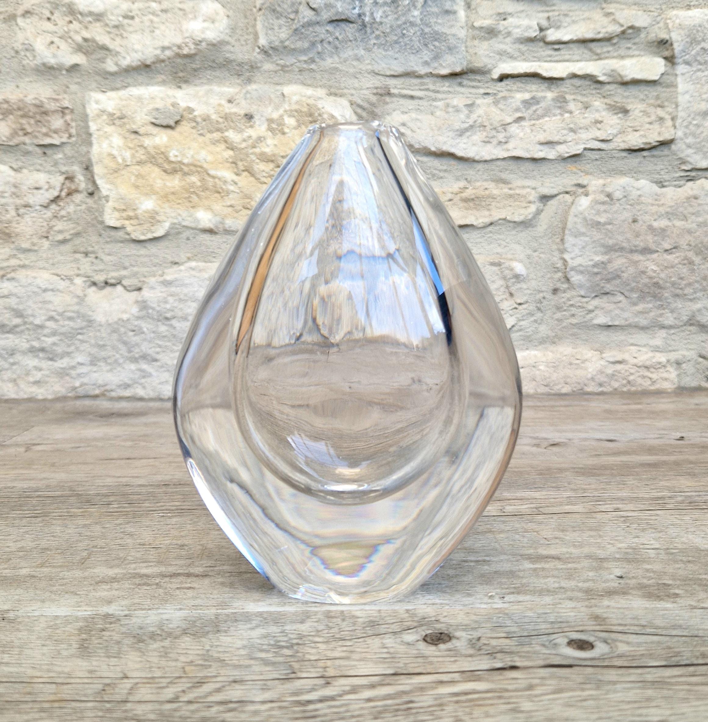 Orrefors Crystal Vase Vintage - Etsy