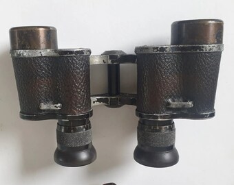 Carl Zeiss Jena Binoculars Telex 6x24 Original Case 1920's Serial