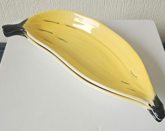 ヴィンテージガラスバナナスプリット皿：長方形サンデーボウル7個