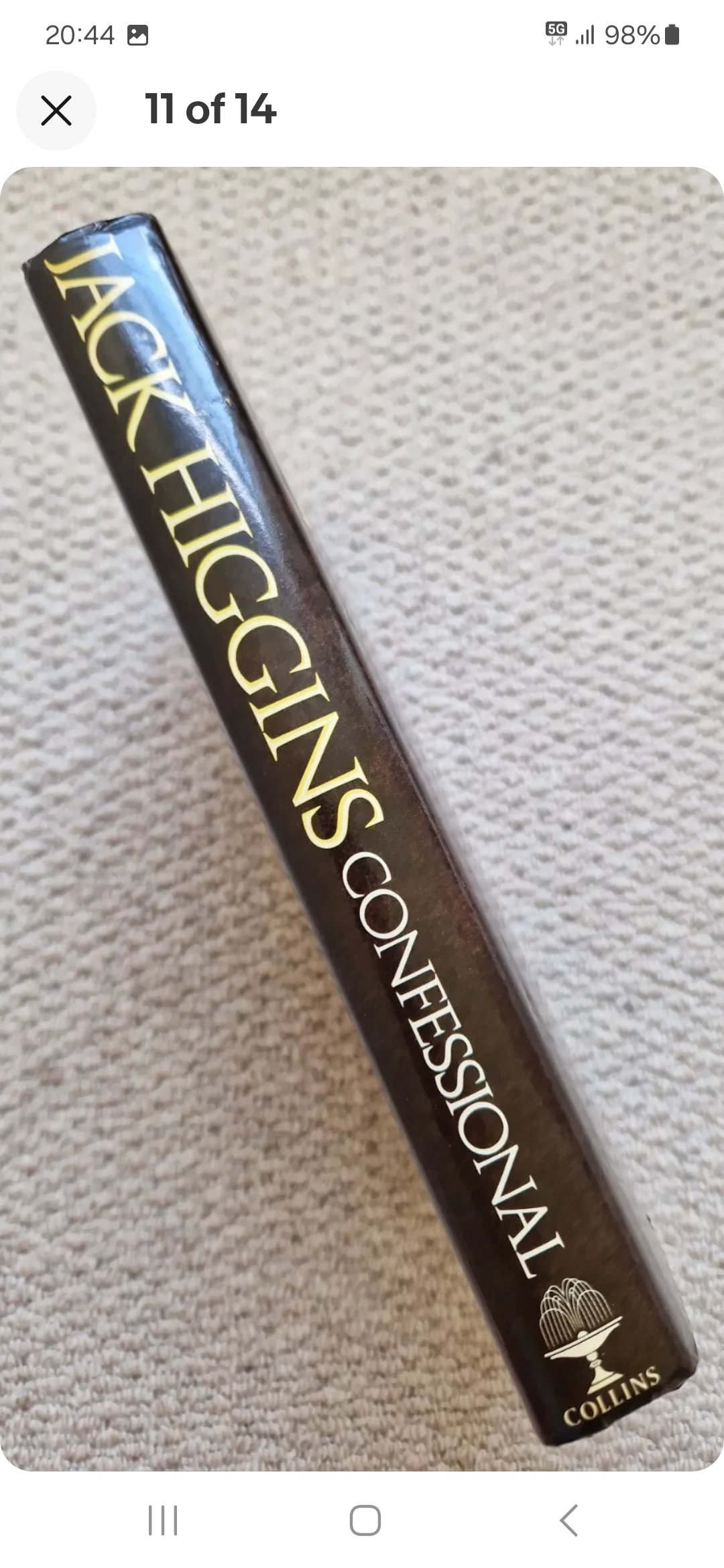Confessional Jack Higgins First Edition Signed 1985 Hardback
