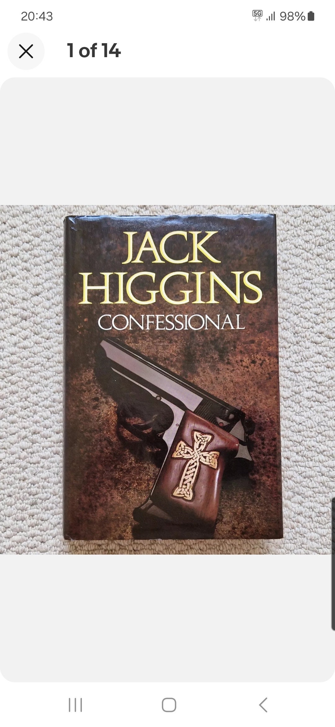 Confessional Jack Higgins First Edition Signed 1985 Hardback