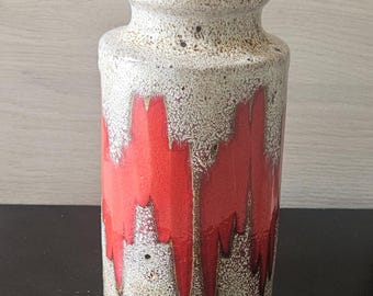 西ドイツ製ヴィンテージ陶器ファットラバ花瓶（Scheurich製）。番号