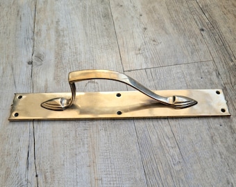 Jugendstil Massiv Messing Türklinke Antik 15"(38 cm)