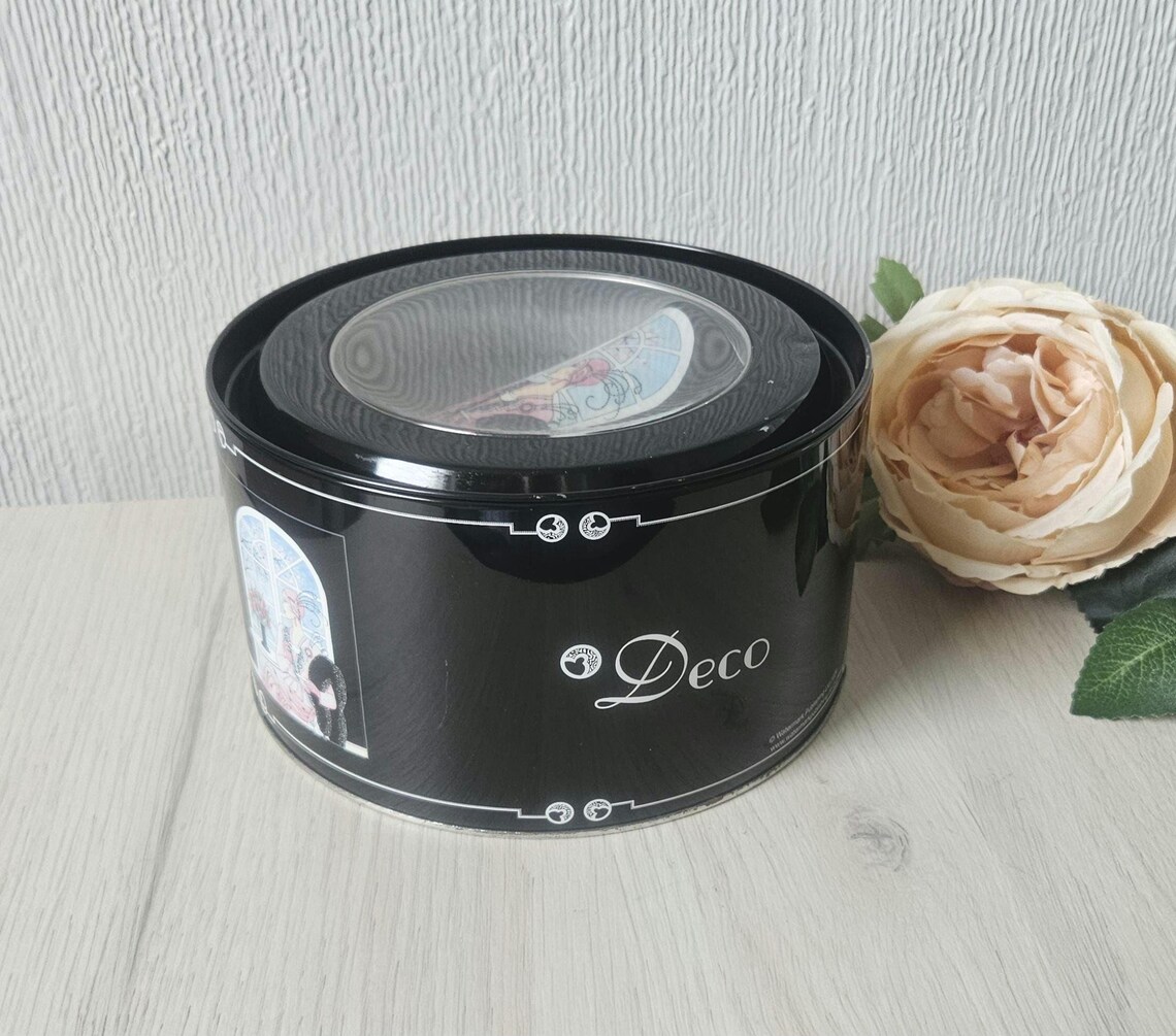 Art Deco Lady Mug in Tin - Clinton Cards England - Etsy