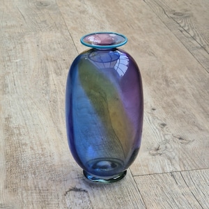 希少スウェーデンTransjö Hytta ガラス花瓶 Ocean JRサイン有 Transjo Art Glass - Etsy