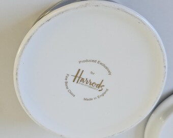 ヴィンテージ ハロッズ ラウンド トリンケット ポットと蓋 グリーン