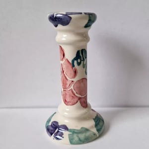 Emma Bridgewater Spongeware Small Grapes Ceramic Candle Holder Rare Vintage Early Mint
