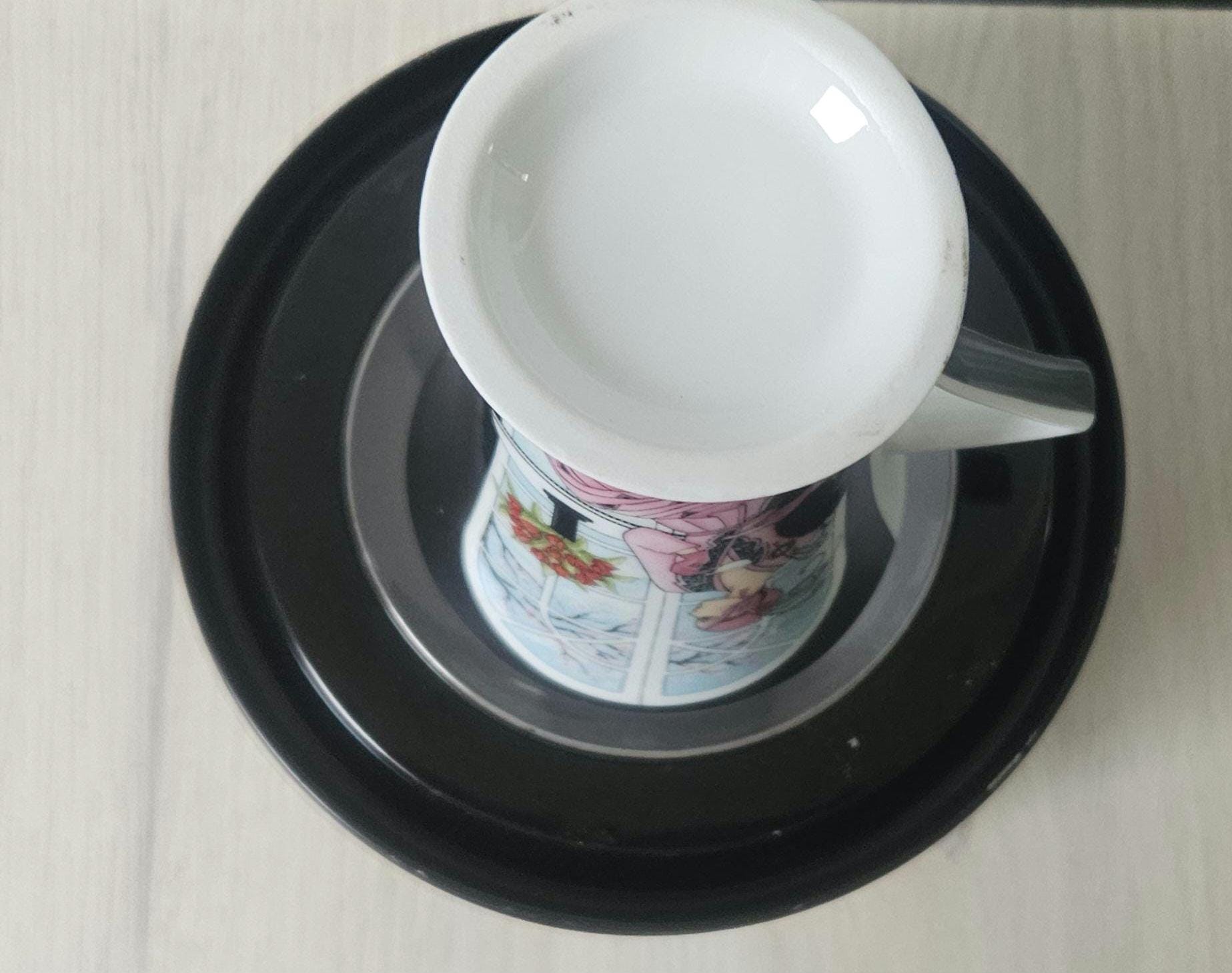 Art Deco Lady Mug in Tin - Clinton Cards England - Etsy