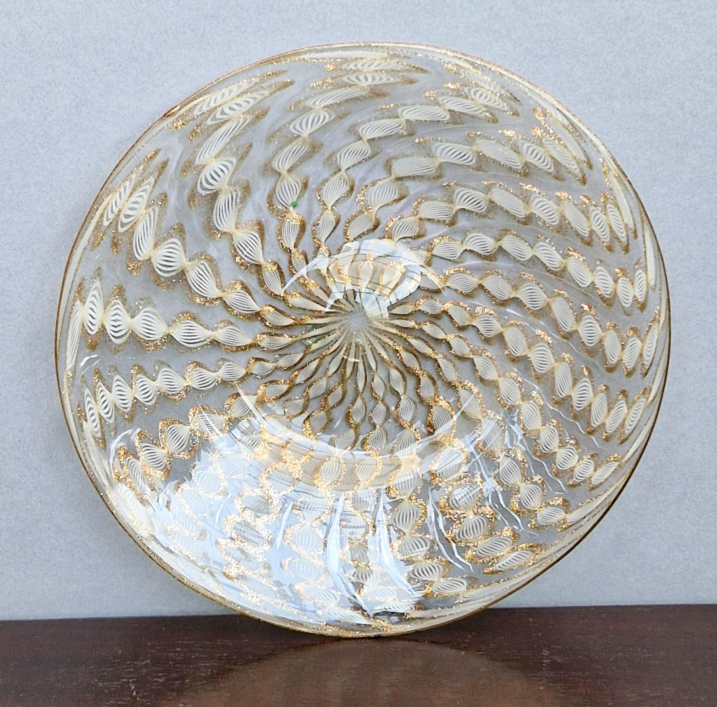 MURANO Salviati ムラノ サルヴィアーティ レース プレート 大皿 Salviati Glass Plates - Etsy
