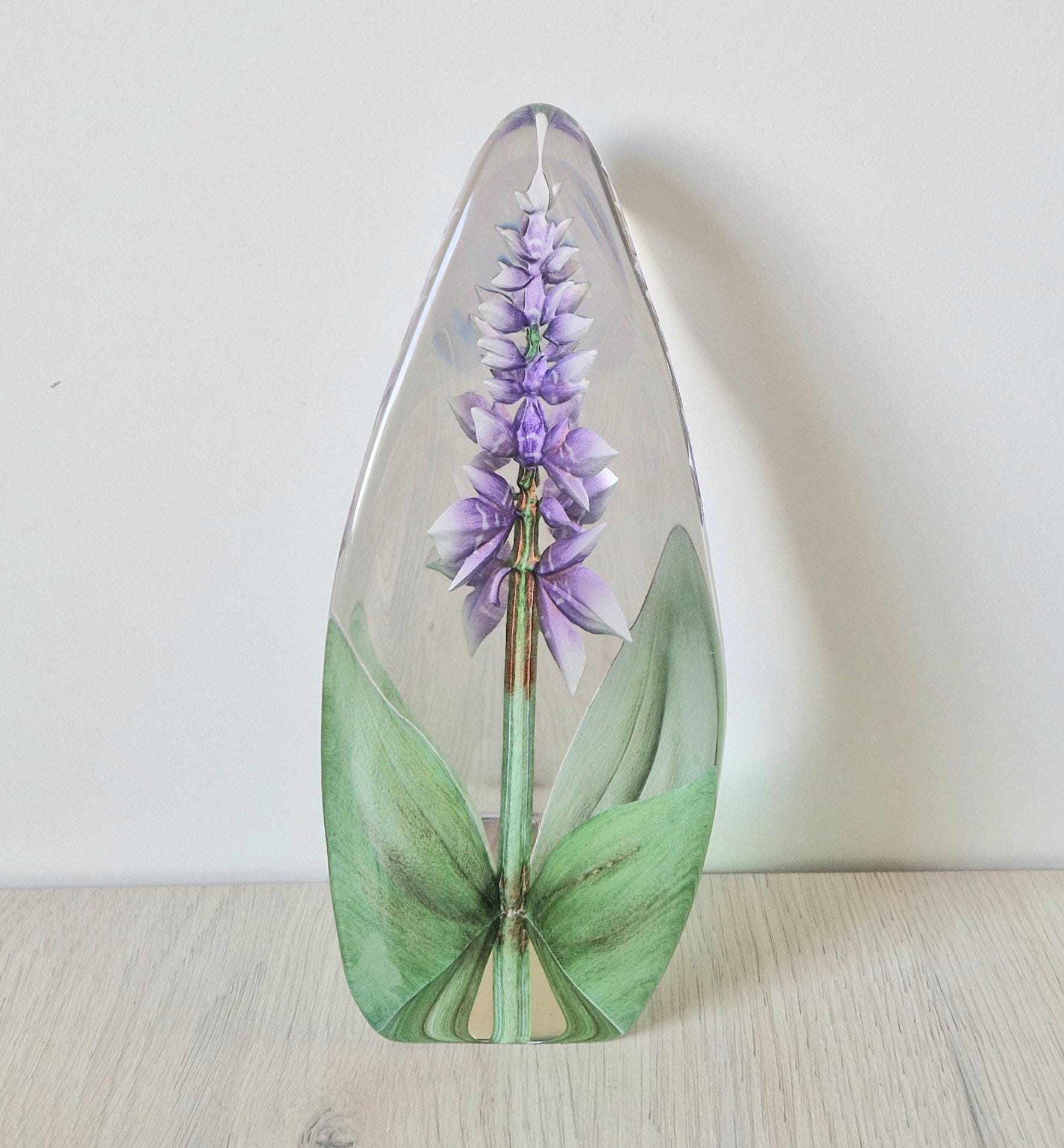3820 Maleras Glass Sweden Mats Jonasson Crystal Purple Orchid