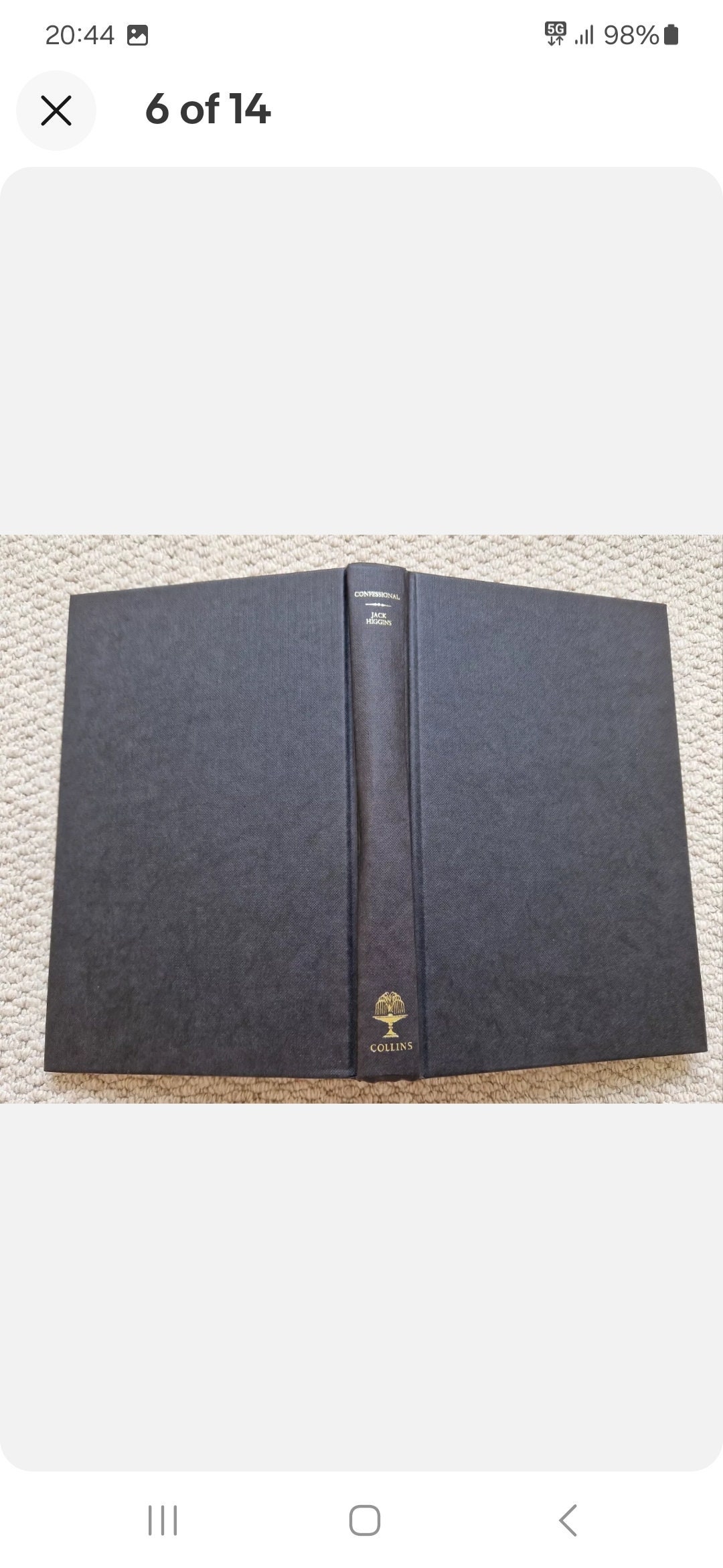 Confessional Jack Higgins First Edition Signed 1985 Hardback
