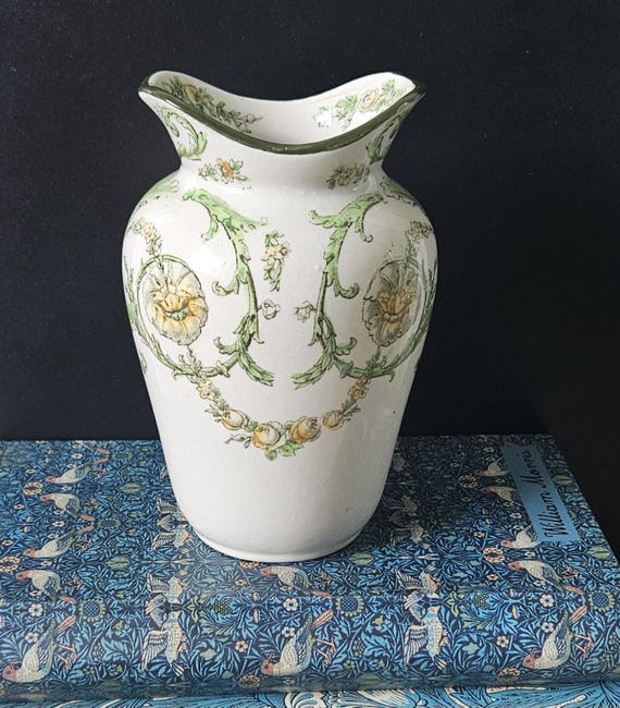 Antique Royal Doulton Lonsdale Vase 1920s Floral Vase, 7