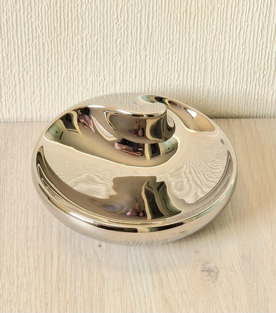 Vintage Rosenthal Studio Line Metallic Plated Ceramic Swirl